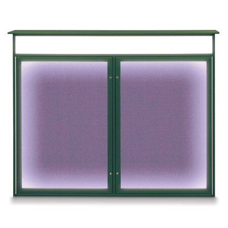 United Visual Products Open Faced Traditional Corkboard, 72x36" UV645A-WHITE-PUMICE